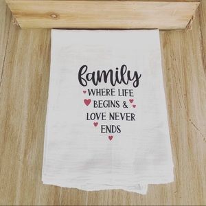 Family tea towel